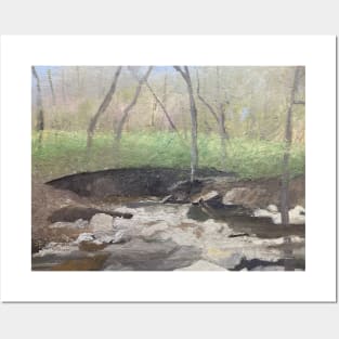 Stream by The Rocky Meadow Oil on Canvas Posters and Art